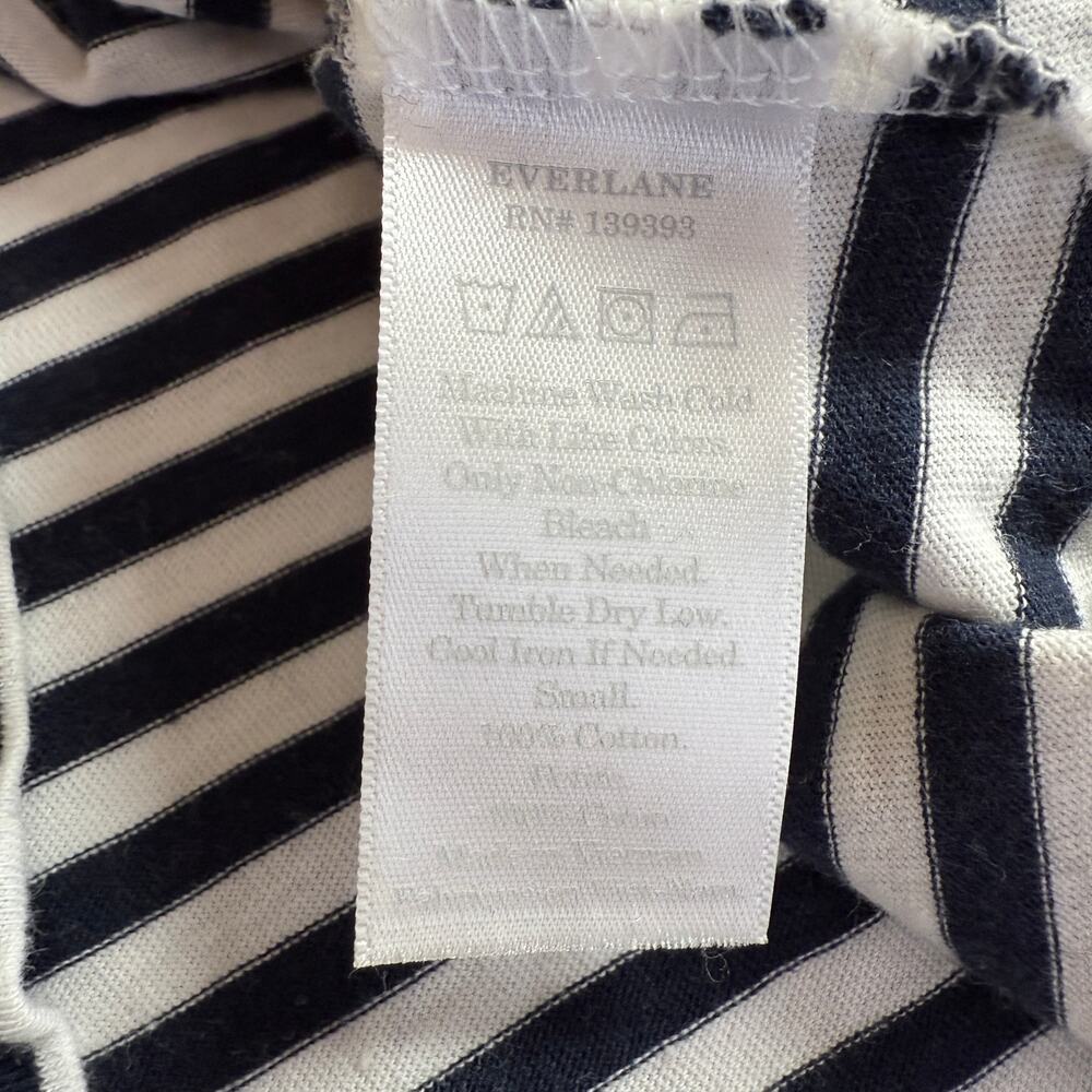 Everlane Mini Dress Women Small Blue White Stripe Nautical Coastal Beachy Preppy - Picture 7 of 7